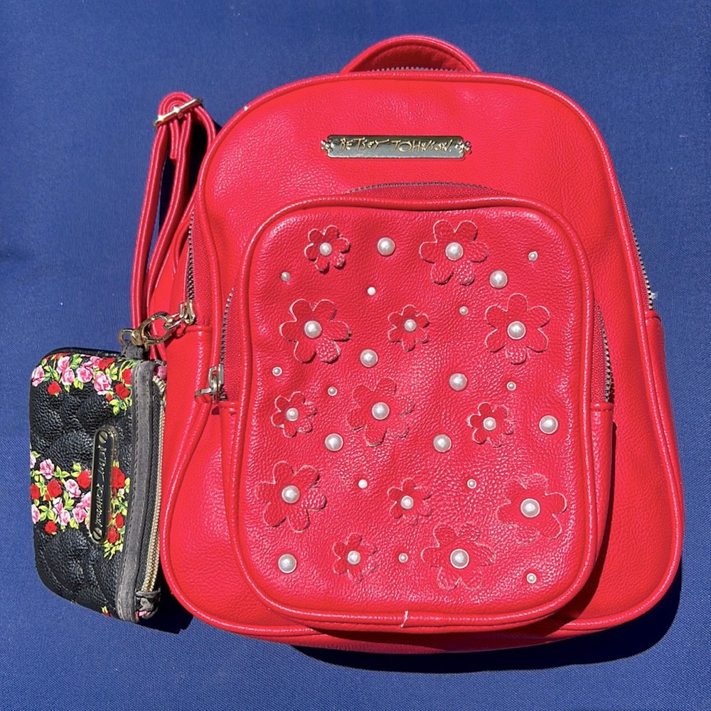Betsey Johnson Backpack Purse